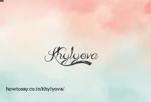 Khylyova