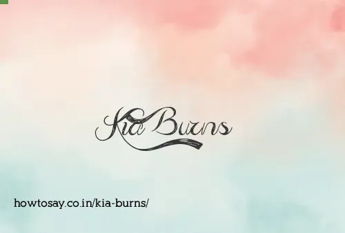 Kia Burns