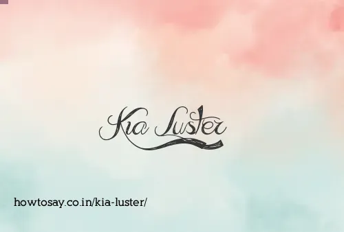 Kia Luster