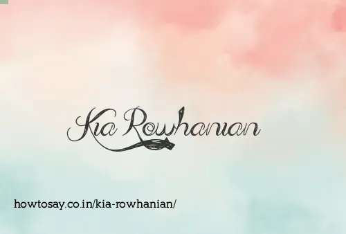 Kia Rowhanian
