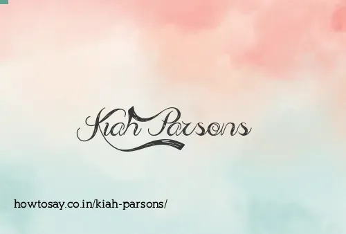 Kiah Parsons