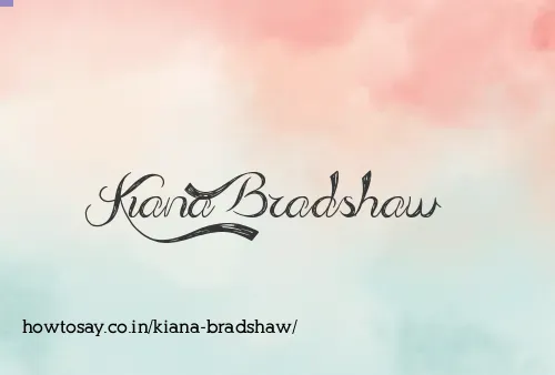 Kiana Bradshaw