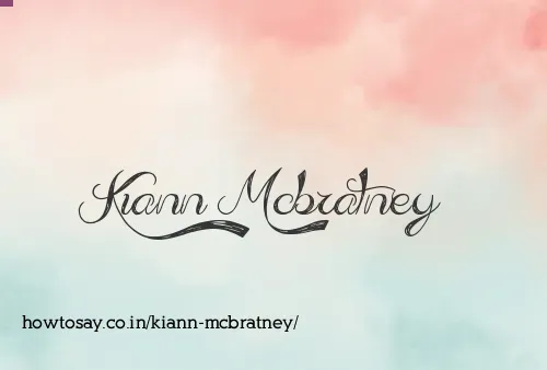 Kiann Mcbratney