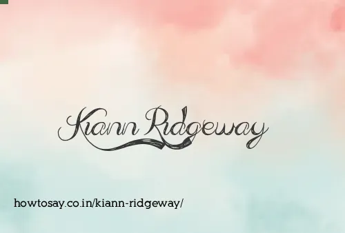 Kiann Ridgeway