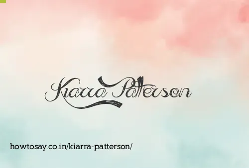 Kiarra Patterson