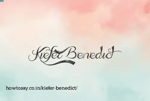Kiefer Benedict