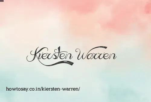 Kiersten Warren