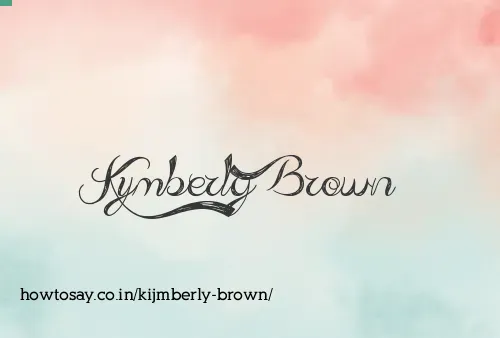 Kijmberly Brown