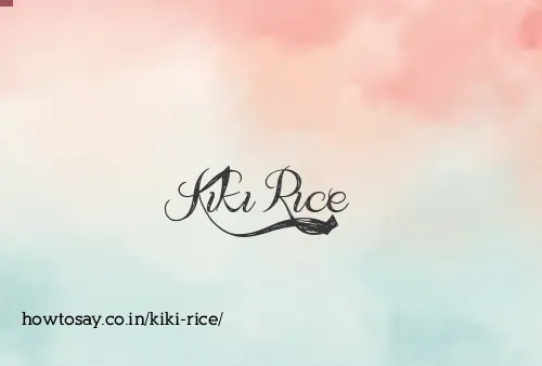 Kiki Rice