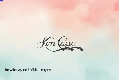 Kim Cape