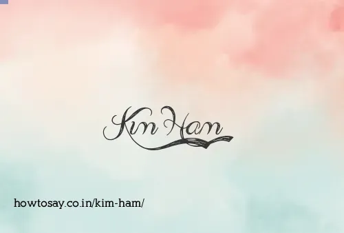 Kim Ham