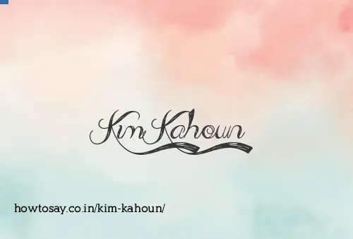 Kim Kahoun