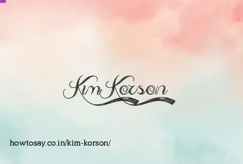 Kim Korson