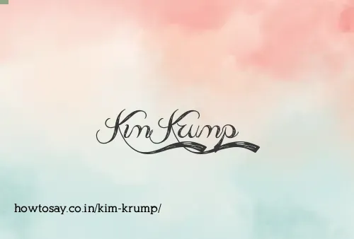 Kim Krump