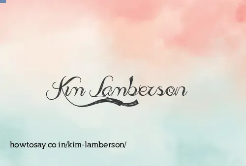Kim Lamberson