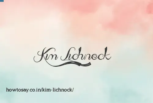 Kim Lichnock