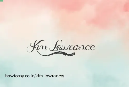 Kim Lowrance