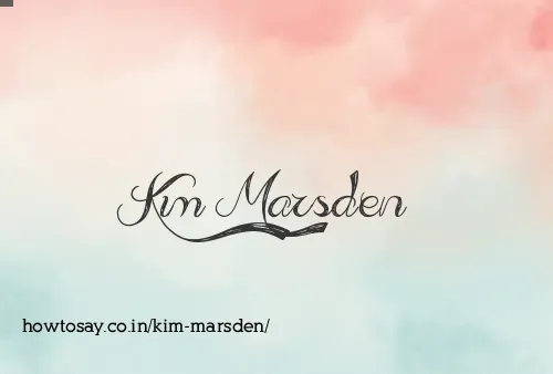 Kim Marsden