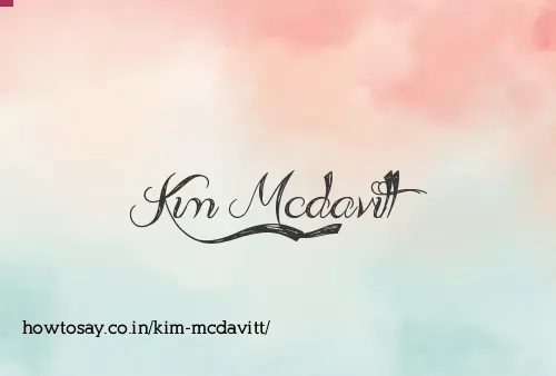 Kim Mcdavitt