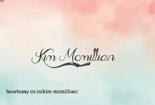 Kim Mcmillian