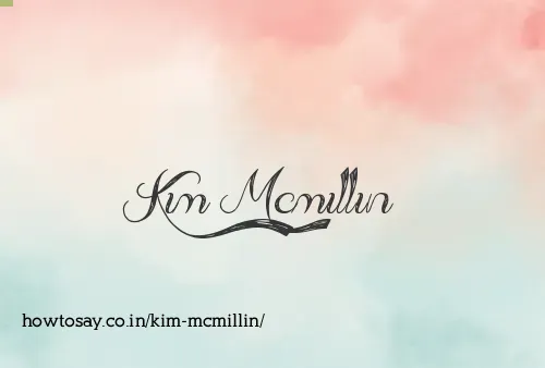 Kim Mcmillin