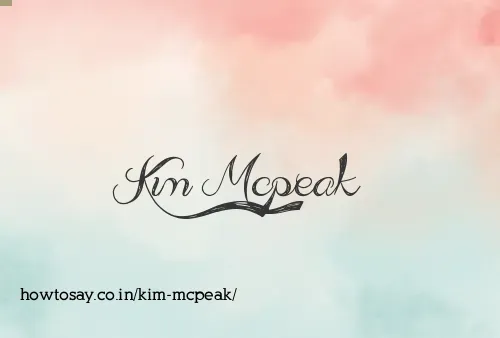 Kim Mcpeak