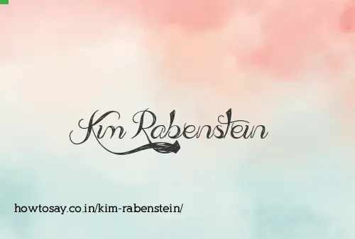 Kim Rabenstein