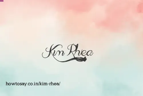 Kim Rhea
