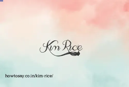 Kim Rice