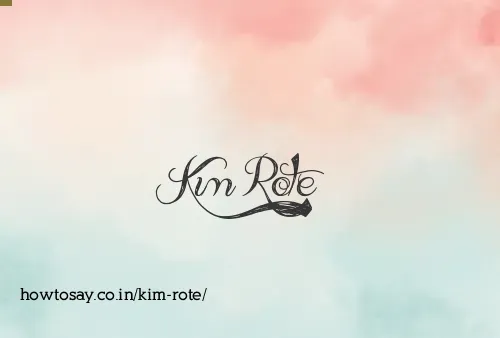 Kim Rote