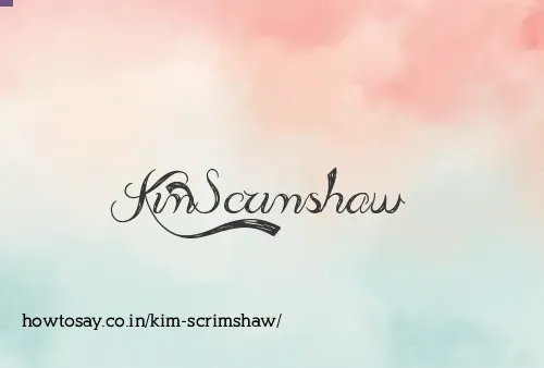 Kim Scrimshaw