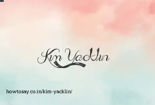 Kim Yacklin