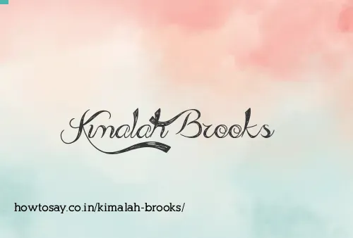 Kimalah Brooks