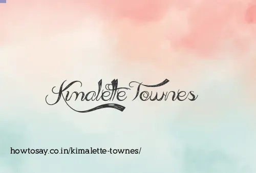 Kimalette Townes