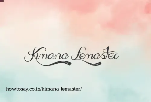 Kimana Lemaster