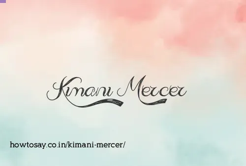Kimani Mercer