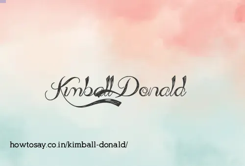 Kimball Donald