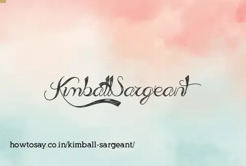 Kimball Sargeant