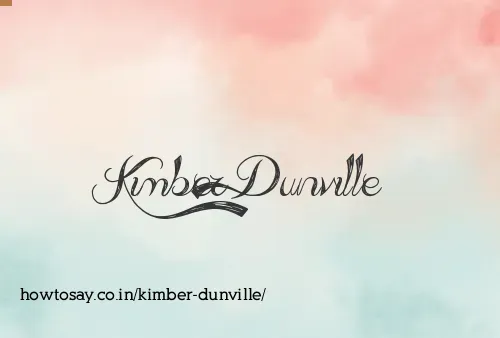 Kimber Dunville