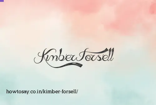 Kimber Forsell