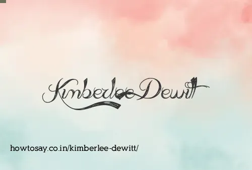 Kimberlee Dewitt