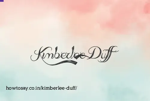 Kimberlee Duff