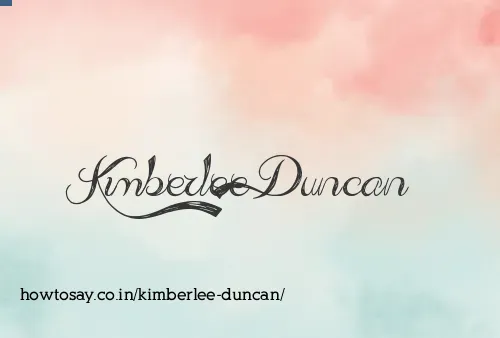 Kimberlee Duncan