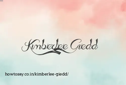 Kimberlee Giedd