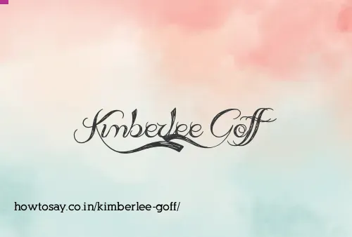 Kimberlee Goff