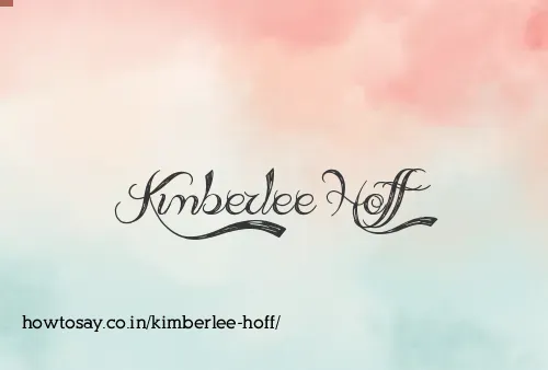 Kimberlee Hoff