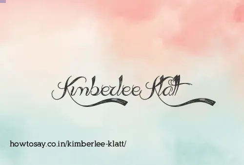 Kimberlee Klatt