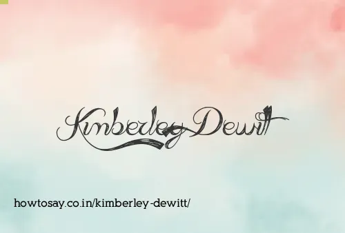 Kimberley Dewitt