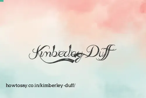 Kimberley Duff