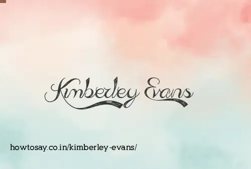 Kimberley Evans